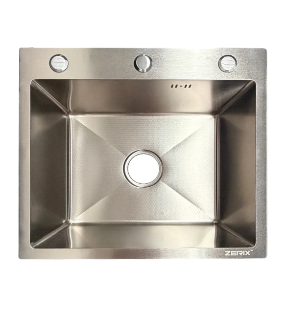 Мойка из нержавеющей стали ZERIX ZH5045 DECOR SS COLOR (3.0/0.8) (цвет нержавейка) (ZX6166)