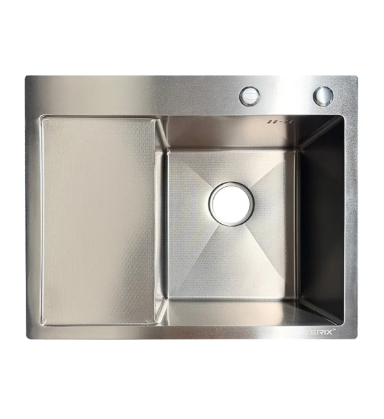 Мойка из нержавеющей стали ZERIX ZH5850R DECOR SS COLOR (3.0/0.8) (цвет нержавейка) (ZX6188)