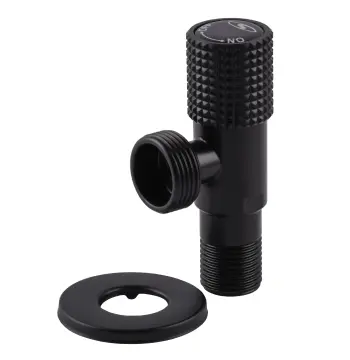 Кран кутовий кераміка SOLOMON EXCLUSIVE 1/2″X3/4″ 989 BB (BLACK/BLACK) ( 1шт.)