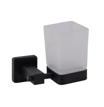 Стакан одинарный Globus Lux BQ9409 черный матовый SUS304
