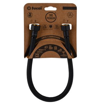 Шланг водяной TUCAI TAQ PREMIUM GRIF 1/2″x1/2″ BВ 0,4м.АНТИКОР. ACB HG-1212-400 (Черный Мат) 209969