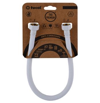 Шланг водяной TUCAI TAQ PREMIUM GRIF 1/2″x1/2″ BВ 0,3м.АНТИКОР. ACB HG-1212-300 (Белый Мат) 209971