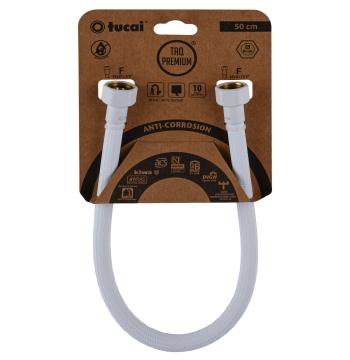 Шланг водяной TUCAI TAQ PREMIUM GRIF 1/2″x1/2″ BВ 0,5м.АНТИКОР. ACB HG-1212-500 (Белый Мат) 209973