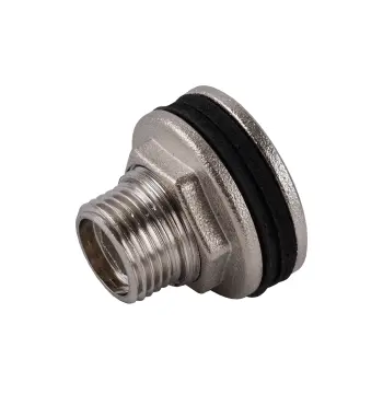 Врезка в бак 1/2″Н никелированным усиленным NO303R OPTIMUM