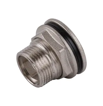 Врезка в бак 1″Н никелированная усиленная NO305R OPTIMUM