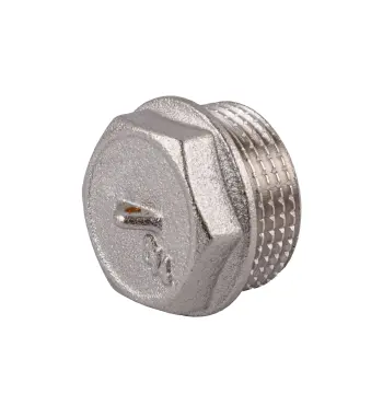 Заглушка 3/4″Н никелированная под пломбу NC402P OPTIMUM