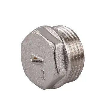 Заглушка 1″Н никелированная под пломбу NC502P OPTIMUM