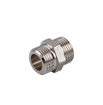 Ниппель 3/8″НН никелированный под прокладку NN222G OPTIMUM