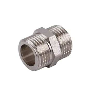 Ниппель 1/2″НН никелированный под прокладку NN332G OPTIMUM