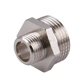 Ниппель редукционный 1″х1/2″НН никелированный под прокладку NN532G OPTIMUM
