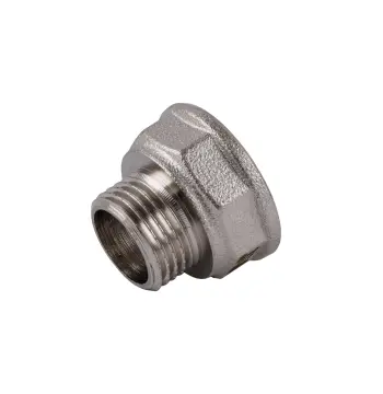 Редукционный переходник 3/4″х1/2″ВН никелированный восьмигранный NK433O OPTIMUM