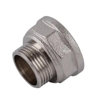 Переходник редукционный 1″х3/4″ВН никелированный восьмигранный NK543O OPTIMUM