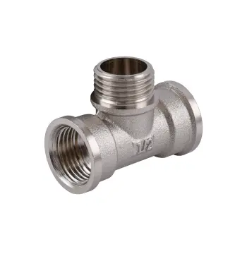 Тройник 1/2″ВНВ никелированный NT336S OPTIMUM