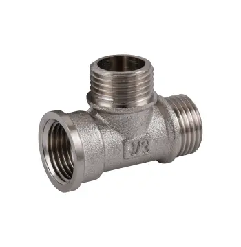 Тройник 1/2″ВНН никелированный NT335S OPTIMUM