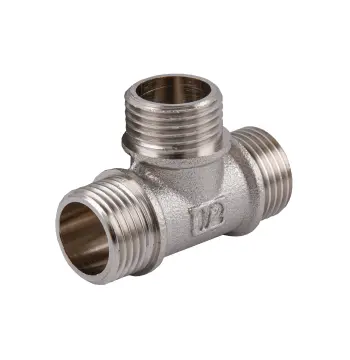 Трійник 1/2″ННН нікельований NT332S OPTIMUM