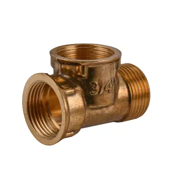 Тройник 3/4″ВВН латунный LT444S OPTIMUM