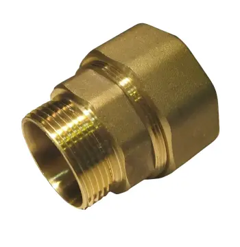 Соединение зажимное прямое для трубы Ø34мм 1″Н латунное LS552S OPTIMUM