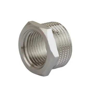 Футорка 3/4″х1/2″НВ никелированная А07002А(нк)