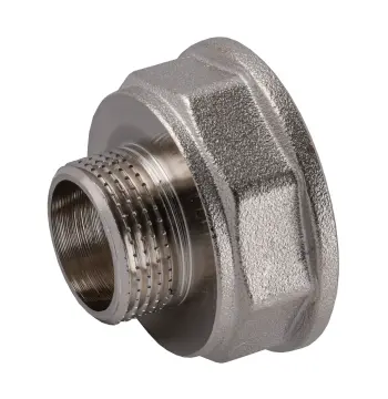 Перехідник редукційний 1 1/4″х 3/4″ВЗ нікельований восьмигранний NK643O OPTIMUM