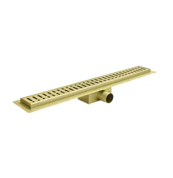 Душевой трап KOER FD35-70x700-BRUSHED GOLD из нерж. стали SUS304 70x700мм (Цвет матовое золото) (AC0718)