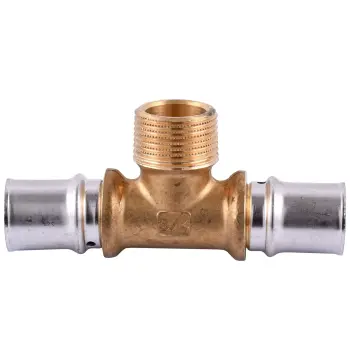 Тройник с наружной резьбой пресс APE ITALY AP 133 20х3/4″х20