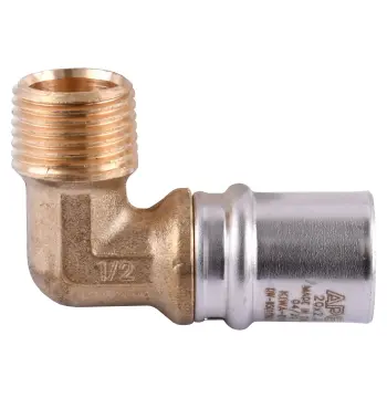 Уголок с наружной резьбой пресс APE ITALY AP 153 1/2″х20