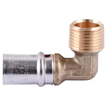 Уголок с наружной резьбой пресс APE ITALY AP 153 1/2″х16