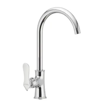 Смеситель для кухни Cron Diamond 017 хром с высоким поворотным изливом (CR0814)