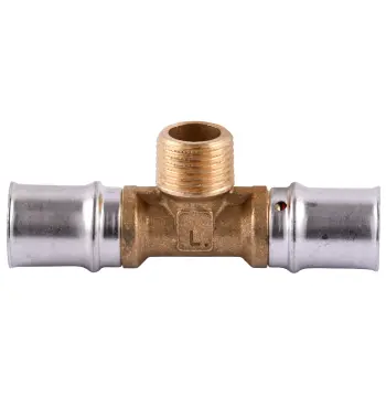 Тройник с наружной резьбой пресс APE ITALY AP 133 20х1/2″х20