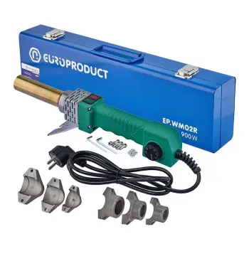 Паяльник Europroduct EP.WM02R для PPR труб, круглые насадки, 900W 20/32mm (EP6092)