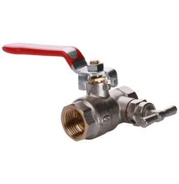 Кран шаровый полнопроходной со спускником воздуха SOLOMON 1/2″ B1018