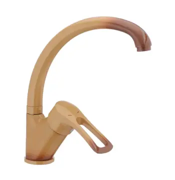 Смеситель для кухни Haiba Hansberg 777 латунный коричневый с поворотным изливом (HB0217)