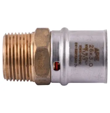 Муфта с наружной резьбой пресс APE ITALY AP 101 3/4″х26