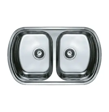 Мийка кухонна HAIBA 80x49 DOUBLE (decor) (HB0572)
