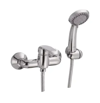Смеситель для душа Haiba Dario 003 латунный хромированный с душевым гарнитуром (HB0871)