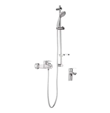 Комплект HB0900 смесителей для ванной Haiba Hansberg SET - 1 латунный хромированный (HB0900)