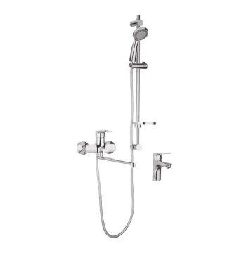 Комплект HB0902 смесителей для ванной Haiba Hansberg SET - 3 латунный хромированный (HB0902)