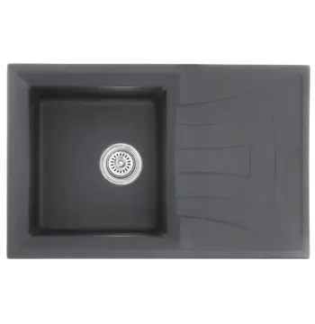 Мойка для кухни гранитная Haiba HB8104-G228 графит 780x500x200 (HB0988)