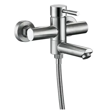Смеситель для ванны Haiba SUS-009 EURO из нержавеющей стали SUS304 с коротким изливом (HB9611)