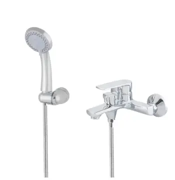 Смеситель для ванны Haiba Troya 009 Euro латунный хромированный с коротким изливом (HB9661)