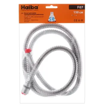 Шланг для душа Haiba F07 из нержавеющей стали, армированный нейлоном, 150 см (HO0021)