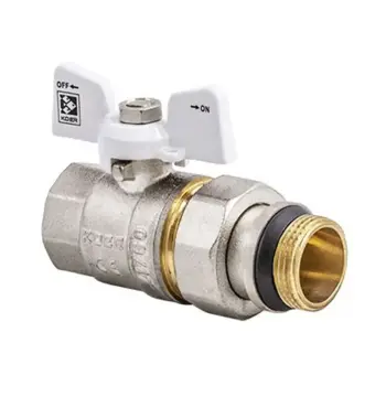 Кран з американкою 1/2" "антіпротечка" (Koer KR.227.W-Gi) білий (KR0190)