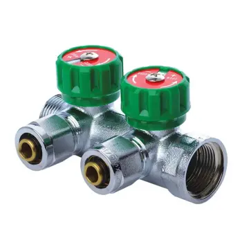 Коллектор теплого пола 2 контура Koer KR.1122-2 1”x2 ways (KR2653)