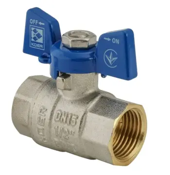 Кран кульовий Koer 1/2" ГГМ (KR.217.B) синій (KR2719)