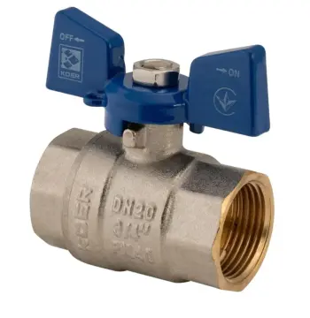 Кран кульовий Koer 3/4" ГГМ (KR.217.B) синій (KR2720)