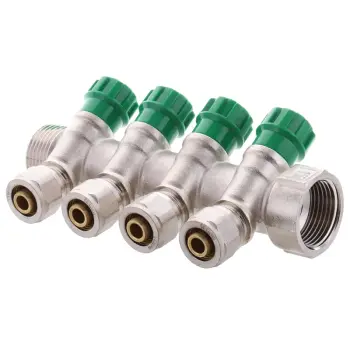Коллектор теплого пола Koer KR.1124-4 1”x4 ways (KR2834)