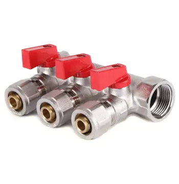 Коллектор теплого пола 3 контура Koer KR.1125-3 3/4”x3 ways (KR2836)