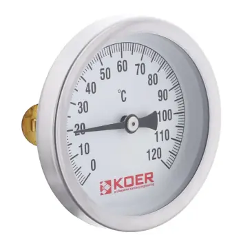 Термометр накладної з пружиною KOER KT.672A D = 63мм (KR2897)