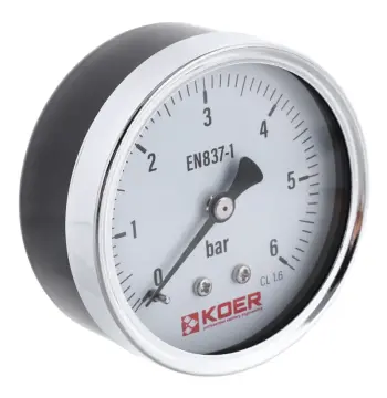 Манометр осевой KOER KM.611A D 63мм (0-6 bar) 1/4'' (KR2901)