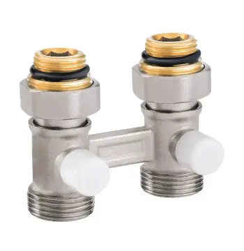 Узел нижнего подключения радиатора прямой 3/4"x1/2" Koer KR.1133 (комплект) (KR3114)